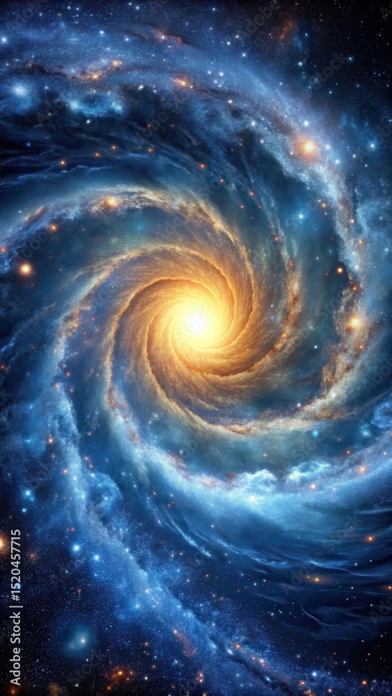 Fototapeta premium Cosmic whirlpool of stars and gas