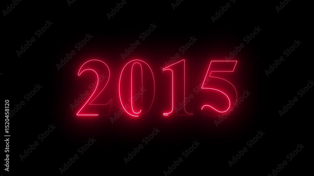 Abstract Glowing neon number 2015. Educational mathematics 2015 animation on black background. 4k motion graphics animation. Abstract Glowing neon number 2015. Educational mathematics 2015 animation on black background. 4k motion graphics animation.