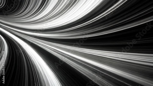 Swirling black/white streaks