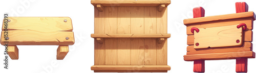 Creative illustrator wooden signboard design digital art studio environment unique perspective