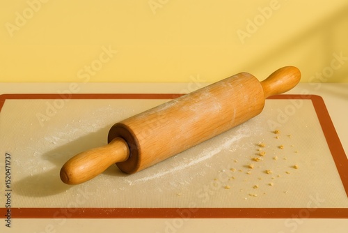 Rustic Baking Ingredients and Tools for Homemade Cooking and Recipe Content