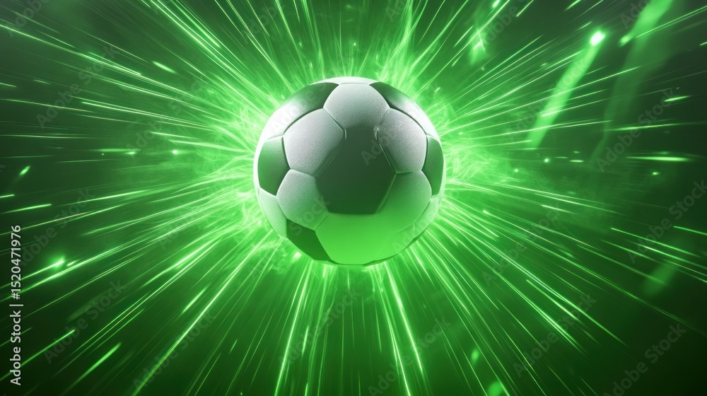 Naklejka premium Soccer ball explosion (1)
