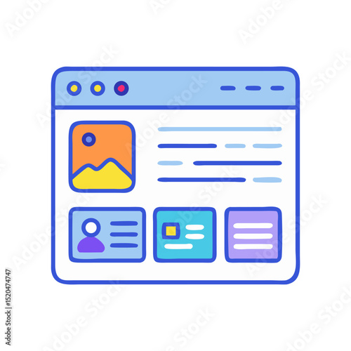 Web Browser Interface with Content