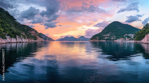 Serene Sunset Reflection (1)
