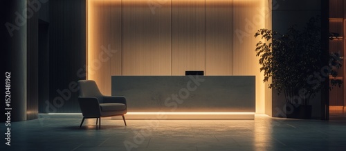 Modern Lobby Reception Area