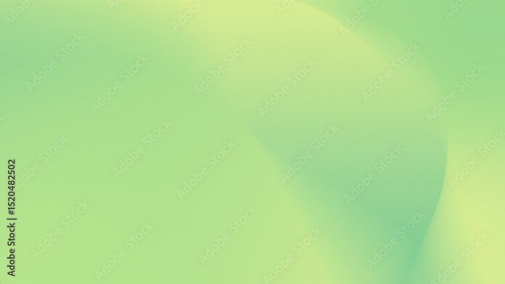 Soft gradient of green and yellow hues with subtle curves. Seamless loop background. 4K.