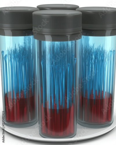 Futuristic cuisine plate with lab-grown steak, glowing seaweed, and nutrient gels served in clinical style under soft studio light.
