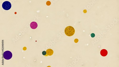 Beige backdrop with spots and circles