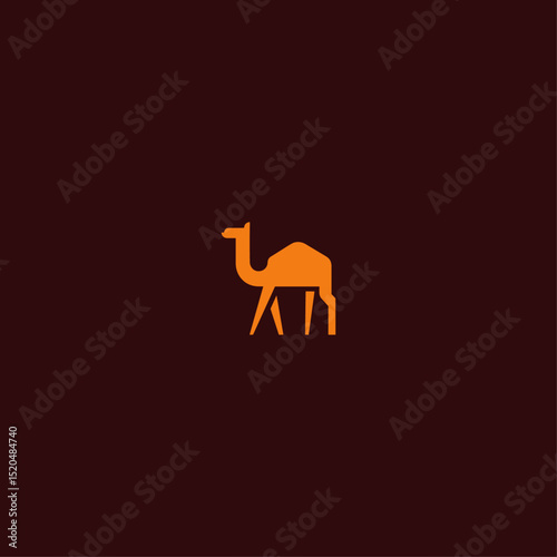 Camel logo icon flat vector design