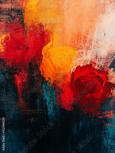 Abstract floral expressionism photo