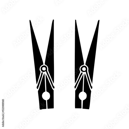 Clothes Pins Laundry Clip Icon
