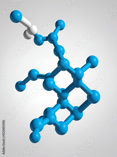 Ammonium persulfate (APS), formula (NH4)2S2O8. It is a strong oxidizing agent that is used in polymer chemistry, as an etchant. 3d illustration. The molecule is represented in different structures.