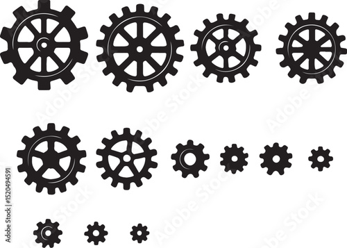set of gear wheels