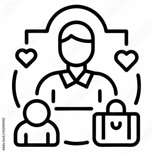 buyer care vector