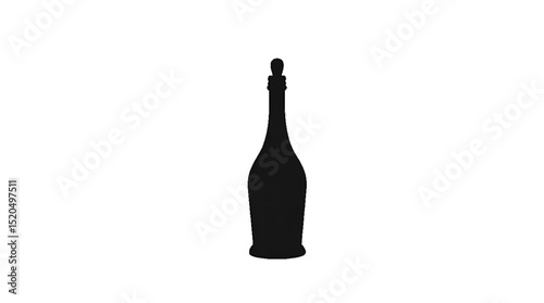 National Rum Day, Celebrate National Bartender Day, Victoria Day, Liquor Silhouette Dhows Black bottle, Container Alcoholic Beverages Featuring Distinct Shape Stopper