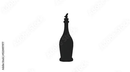National Rum Day, Celebrate National Bartender Day, Victoria Day, Liquor Silhouette Dhows Black bottle, Container Alcoholic Beverages Featuring Distinct Shape Stopper