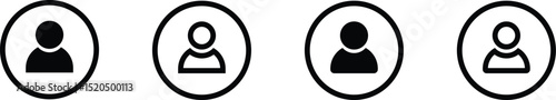 Minimalist User Profile Icons Set