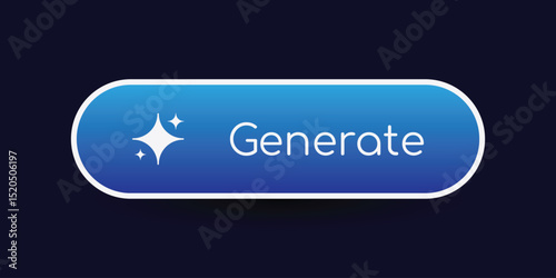 Generate AI Button Design Vector