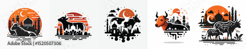 vector silhouette of sacrificial animal edition