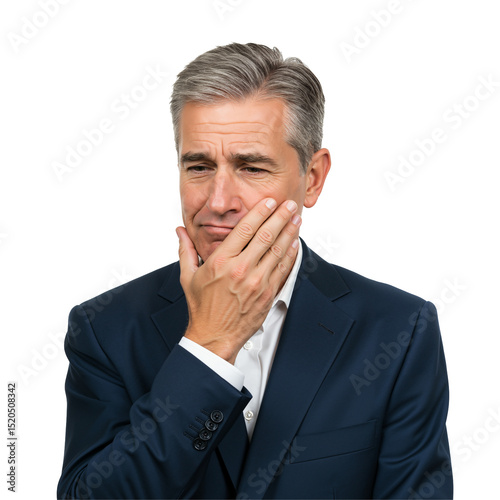 mature businessman thinking