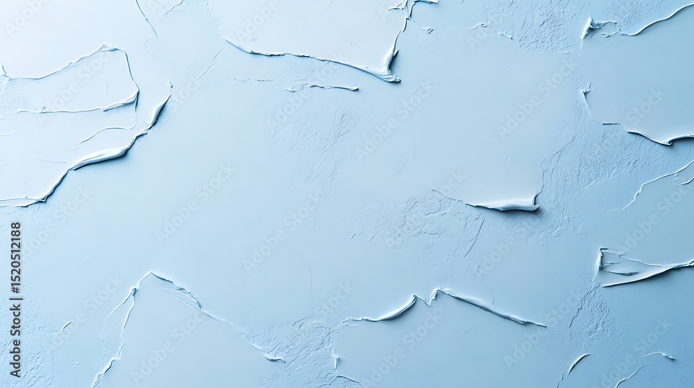 Textured light blue painted surface with cracks and brushstrokes. Textured light blue painted surface with cracks and brushstrokes.