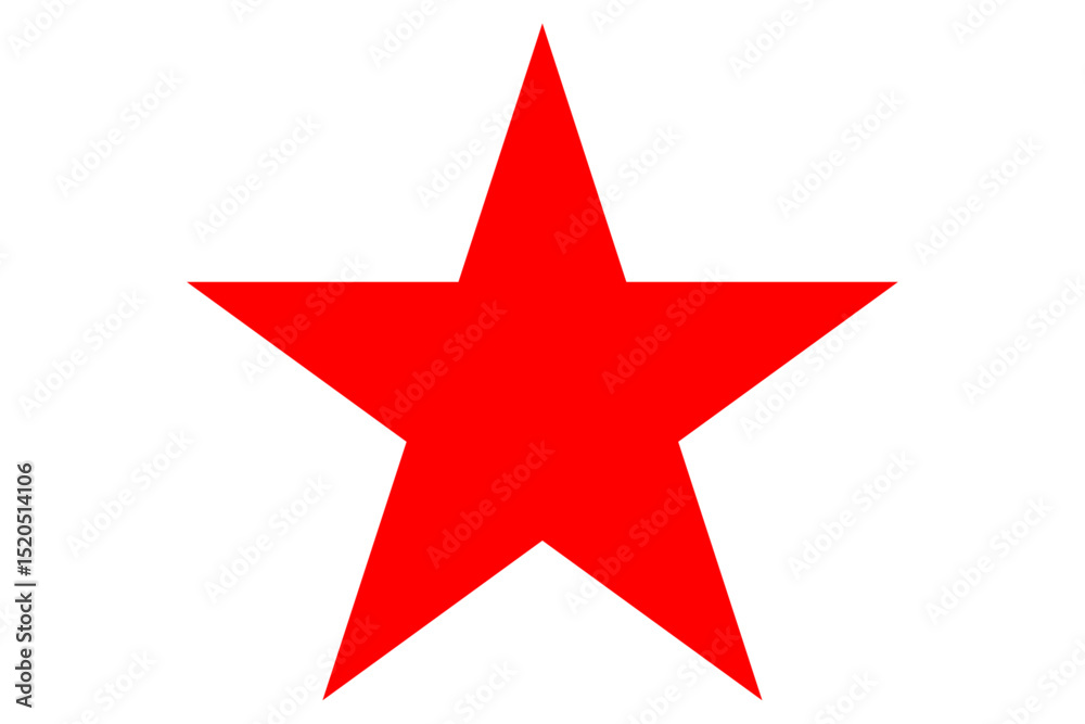 Fototapeta premium Star vector logo, alone, red star 