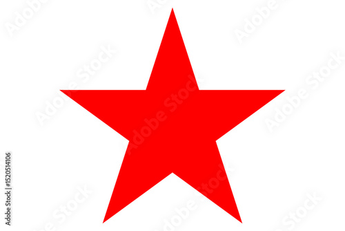Star vector logo, alone, red star
