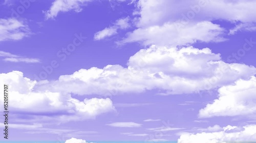 Clear very nice soft blue sky, white rolling, timelapse of beautiful blue sky. Nice weather,clear blue sky with plain white cloud with 4k resolution. white rolling, timelapse of beautiful blue sky.
