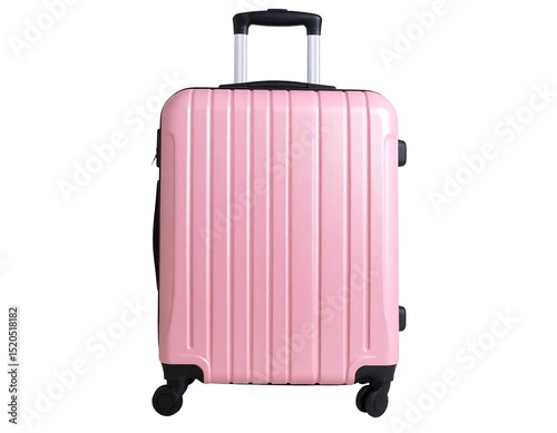Pink hard-shell suitcase (1)