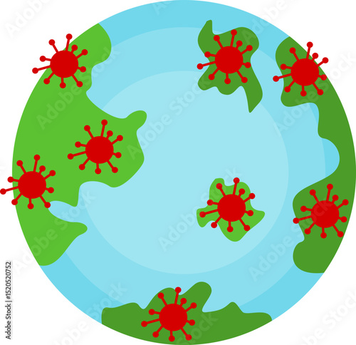 Earth Planet Illustration