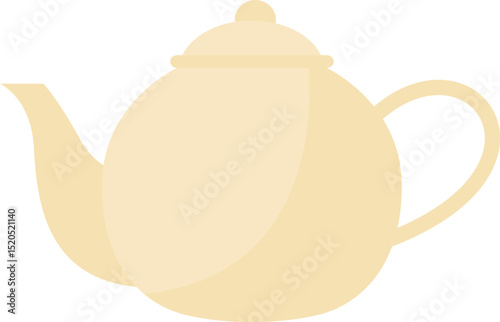Illustration of Ceramic Teapot
