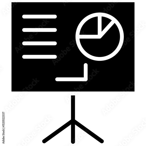 digital whiteboard glyph icon