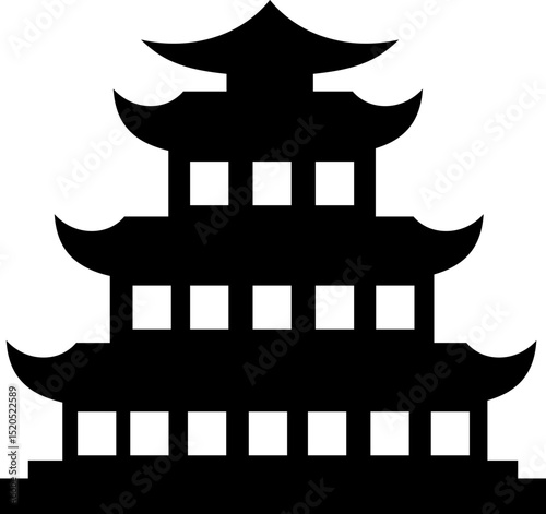 Castle Vector Illustration Icon