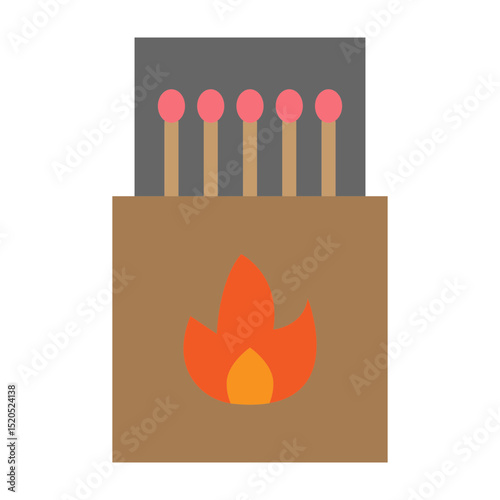 Matches Vector Flat Icon Design