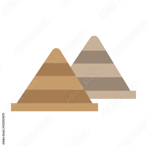 Pyramid Vector Flat Icon Design