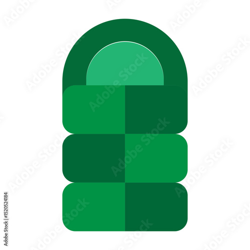 Sleeping Bag Vector Flat Icon Design