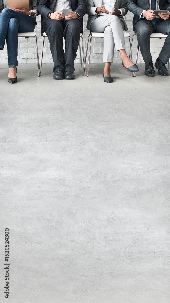 Obraz premium Job interview iPhone wallpaper background