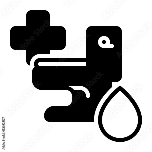 sanitary icon, glyph icon style