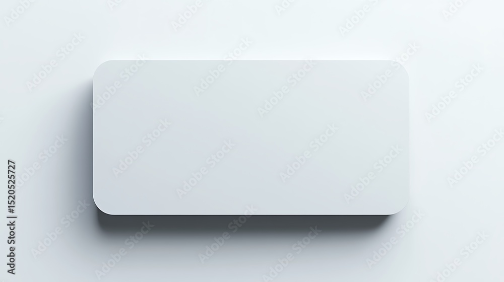 Empty white rectangular button on a white background. Empty white rectangular button on a white background.