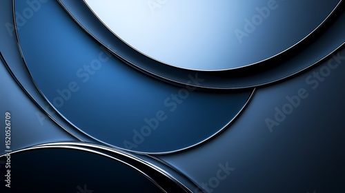 blue geometric sphere poster background