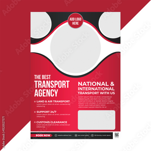 Professionally Designed Freight Transport Flyer – Promote Your Business Services and Drive More Engagement with a Clean and Modern Layout