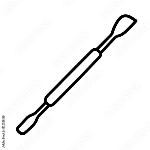 Cuticle pusher outline icon