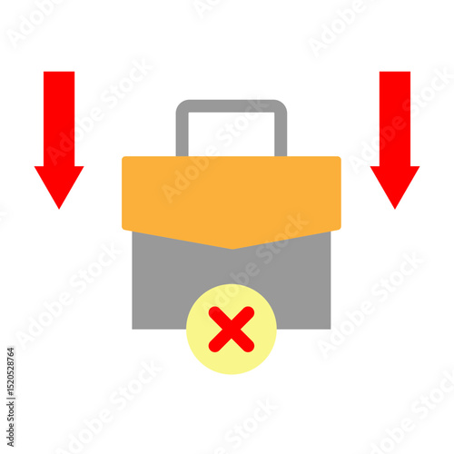 Job Loss Vector Flat Icon Design