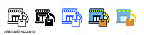 Return Icon Collection With Multiple Styles