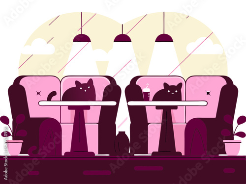 friendly cat cafe  