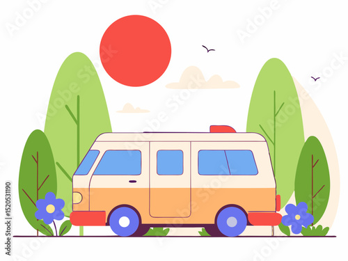 vintage camper trip