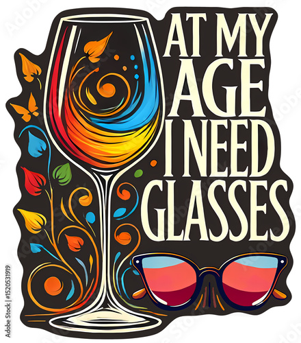 At My Age I Need Glasses, typography