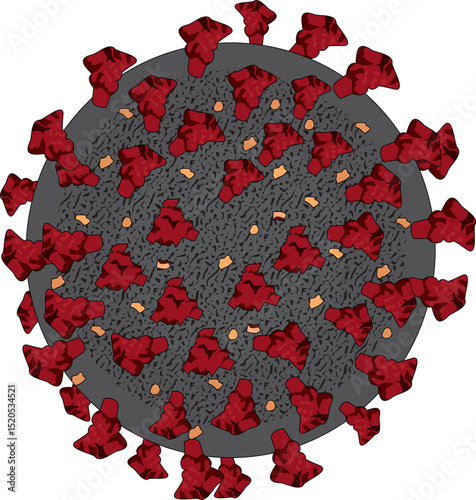 Coronavirus Disease Covid-19 Variant Infection Vector Icon