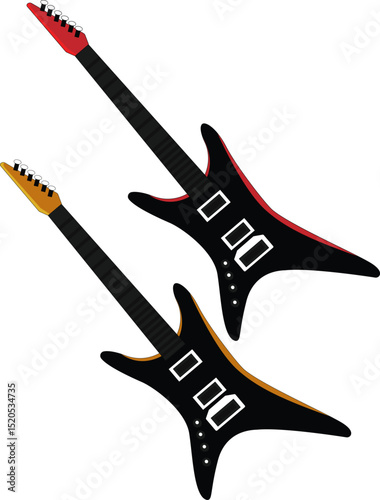 Electric Guitar Music Equipment Vector