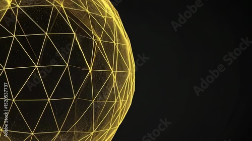 Illuminated geometric sphere